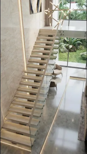 San Francisco floating stair installation example 5